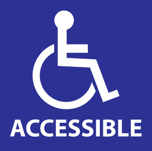 Eco Handicap Accessible - Available in Different Materials - Eco HDCP Stickers and Decals