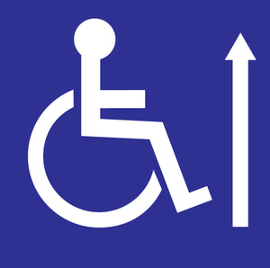 Eco Handicap Up Arrow Label - Available in Different Materials - Eco HDCP Stickers and Decals