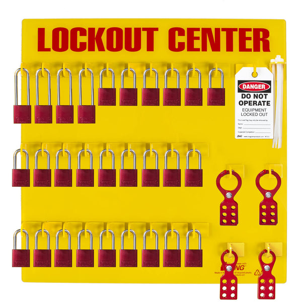 RecycLockout Lockout Station 28 Aluminum Padlocks - Stocked| 2729