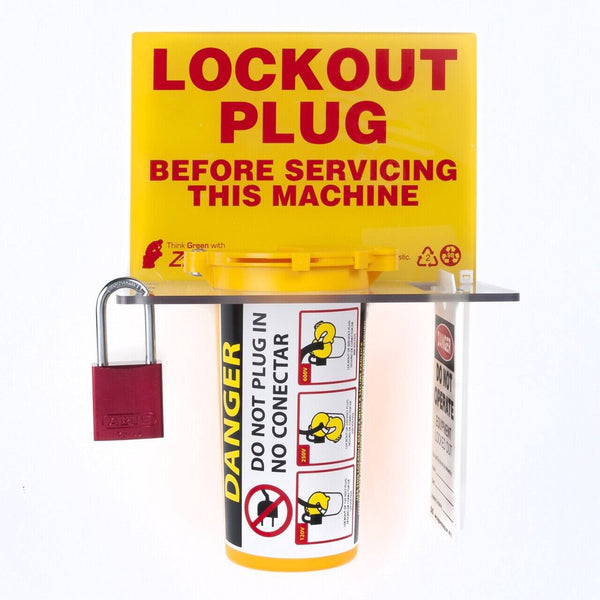 RecycLockout Plug Lockout Station | Aluminum Padlock - Stocked | 2730