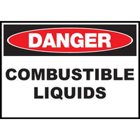 Combustible Liquids Eco Danger Signs Available In Different Sizes and Materials