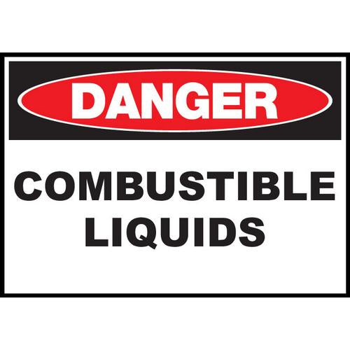 Combustible Liquids Eco Danger Signs Available In Different Sizes and Materials