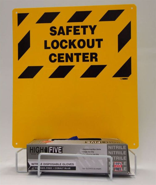 LOTO,ELECTRICAL LOCKOUT BILINGUAL, BACKBOARD AND RACK, 16X14