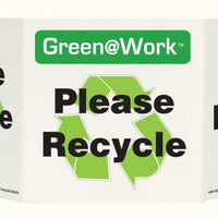 Green@Work Please Recycle TriView Sign | 3009