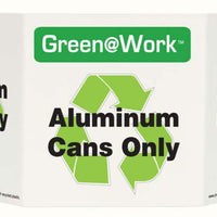 Green@Work Aluminum Cans Only TriView Sign | 3028