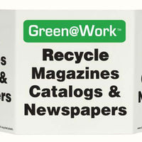 Green@Work Recycle Magazines Catalogs & Newspapers TriView Sign | 3033