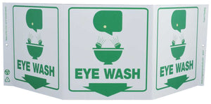 Eye Wash Down Arrow With Graphic TriView Sign | 3054