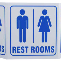 Rest Rooms With Graphic TriView Sign | 3060