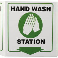 Hand Wash Station With Graphic TriView Sign | 3062