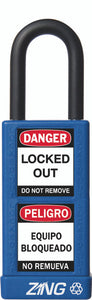 RecycLock Padlock, Keyed Different,1.5" Shackle and 3" Body - Blue