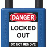 RecycLock Padlock, Keyed Alike,1.5" Shackle and 3" Body - Blue