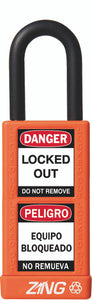 RecycLock Padlock, Keyed Different,1.5" Shackle and 3" Body - Orange