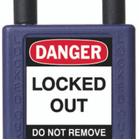 RecycLock Padlock, Keyed Different,1.5" Shackle and 3" Body - Purple