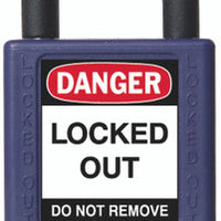 RecycLock Padlock, Keyed Alike,1.5" Shackle and 3" Body - Purple