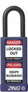 RecycLock Padlock, Keyed Alike,1.5" Shackle and 3" Body - Purple
