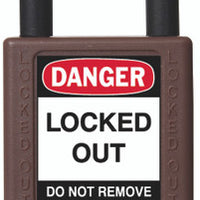 RecycLock Padlock, Keyed Alike,1.5" Shackle and 3" Body - Brown
