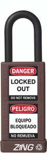 RecycLock Padlock, Keyed Alike,1.5" Shackle and 3" Body - Brown
