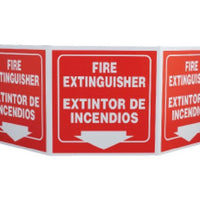 TRI-VIEW, FIRE EXTINGUISHER, EXTINTOR DE INCENDIOS, 7.5X20, RECYCLE PLASTIC