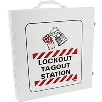 LOCKOUT CABINET, WHITE, METAL (UNFILLED, CABINET ONLY)