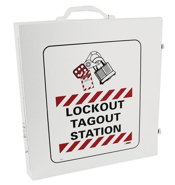 LOCKOUT CABINET, WHITE, METAL (UNFILLED, CABINET ONLY)