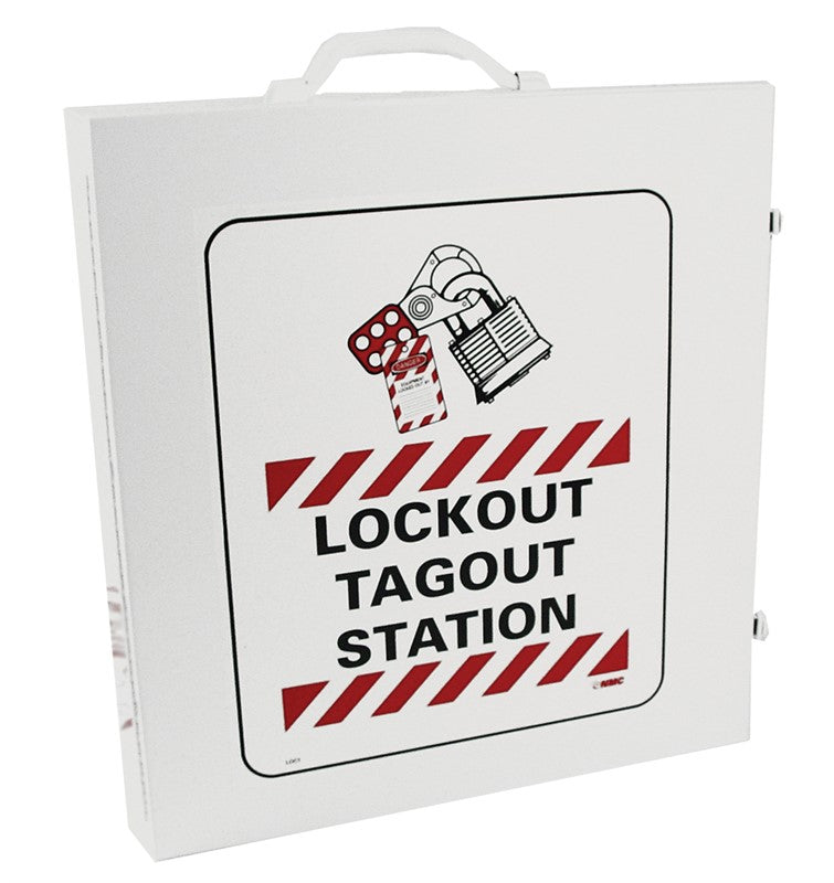 LOCKOUT CABINET, WHITE, METAL (UNFILLED, CABINET ONLY)