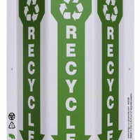 Recycle With Graphic Down Arrow Slim TriView Sign | 4039