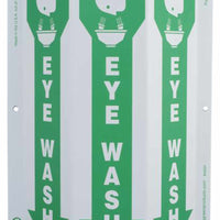Eye Wash With Graphic Down Arrow Slim TriView Sign | 4054