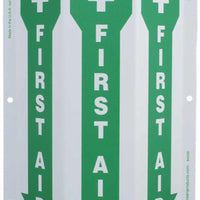First Aid With Graphic Down Arrow Slim Glow TriView Sign | 4056G