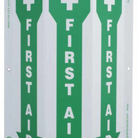 First Aid Down Arrow Slim TriView Sign | 4056
