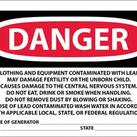 LABELS, CONTAINS LEAD CONTAMINATES . . ., 3X5, PS PAPER, 500/RL