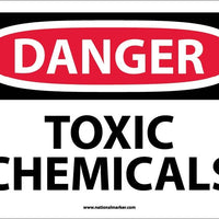 DANGER, TOXIC CHEMICALS, 10X14, PS VINYL