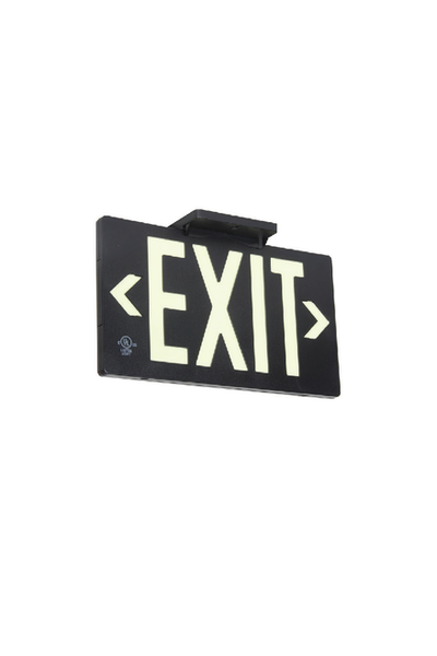 Eco Brite Black Exit Sign Indoor or Outdoor Single or Double Sided | Each
