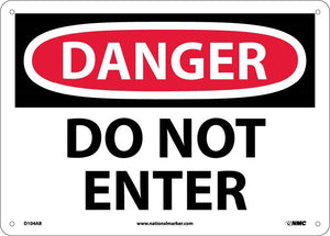 DANGER, DO NOT ENTER, 10X14, PS VINYL