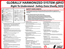 Safety Data Sheet Format Eco GHS Poster | 6038