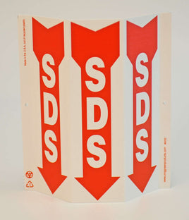 SDS GHS Slim TriView Sign | 6052