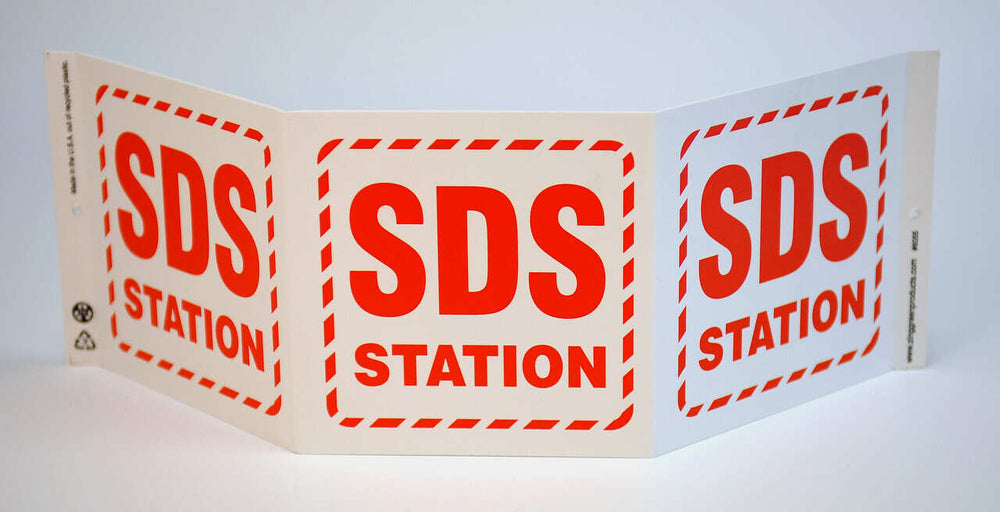 SDS Station GHS TriView Sign | 6055