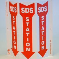 SDS Station GHS Slim TriView Sign | 6056