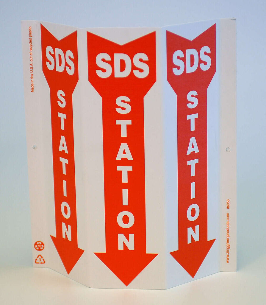 Tri View Posts SDS Station GHS Slim TriView Sign | 6056 | Rutke Signs Home of Signs ...