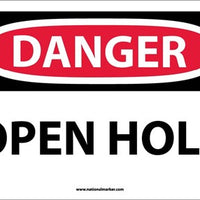 DANGER, OPEN HOLE, 10X14, PS VINYL