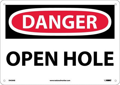 DANGER, OPEN HOLE, 10X14, PS VINYL