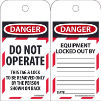Danger Do Not Operate Lockout Tags | LOTAG10
