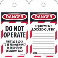 Danger Do Not Operate Lockout Tags | LOTAG10