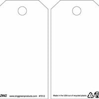 Blank - White Eco Safety Tags | 7012