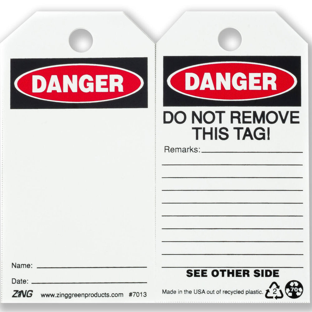 Danger Blank Eco Safety Tags | 7013