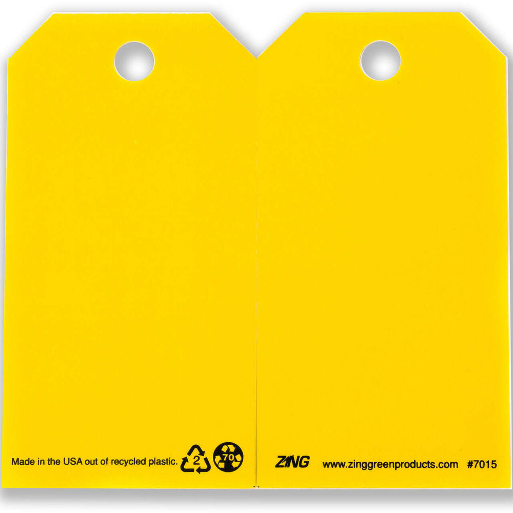 Blank - Yellow Eco Safety Tags | 7015