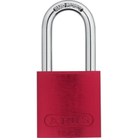 Aluminum Safety Padlocks Keyed Different 1.5 Inch Shackle - Red