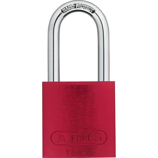 Aluminum Safety Padlocks Keyed Different 1.5 Inch Shackle - Red