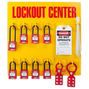  RecycLockout Lockout Station, 8 Padlocks, Stocked | 7114