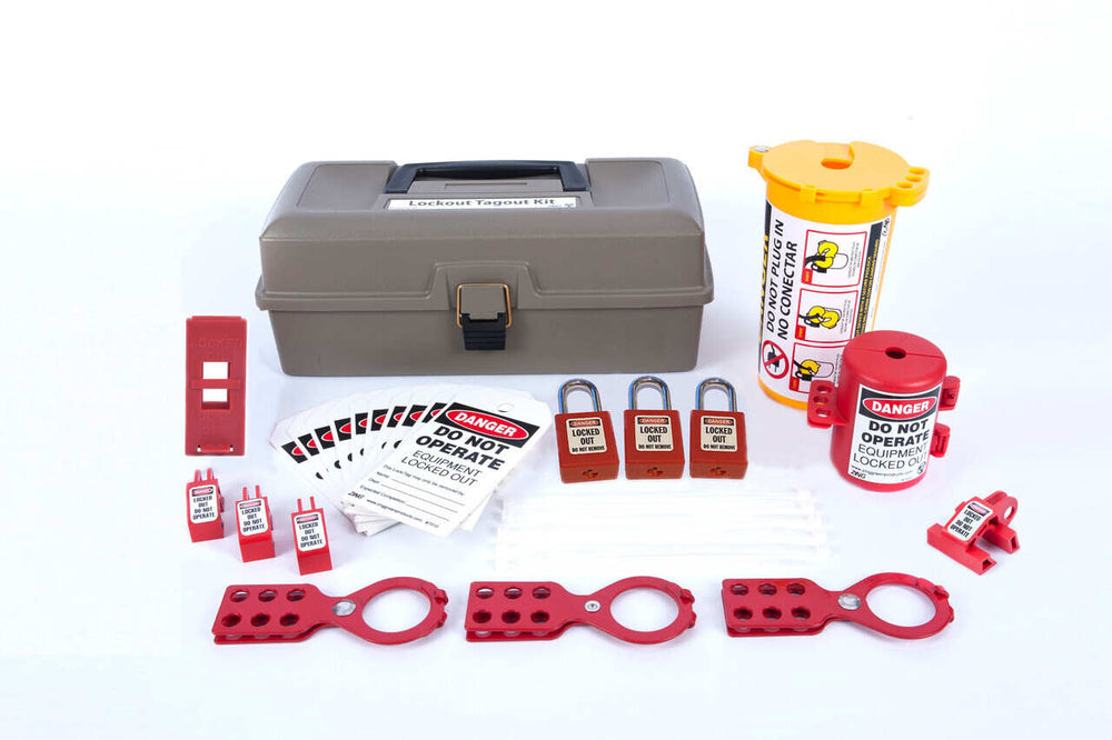 Electrical Lockout/Tagout Toolbox Kit, 33 Components | 7156