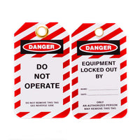 Do Not Operate With Brass Grommet Lockout Tags | 7343